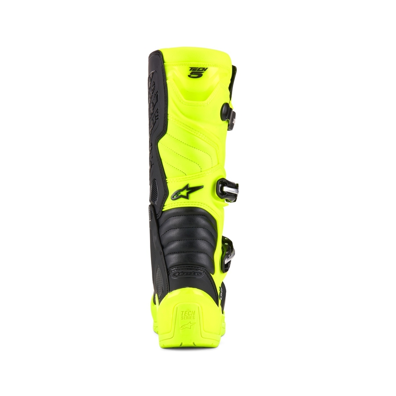 Alpinestars Tech 5 fluo kollane-mustad mootorrattasaapad
