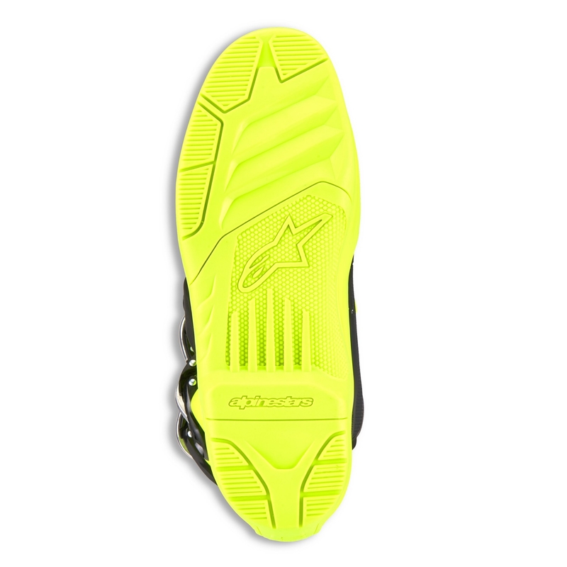 Alpinestars Tech 5 fluo kollane-mustad mootorrattasaapad