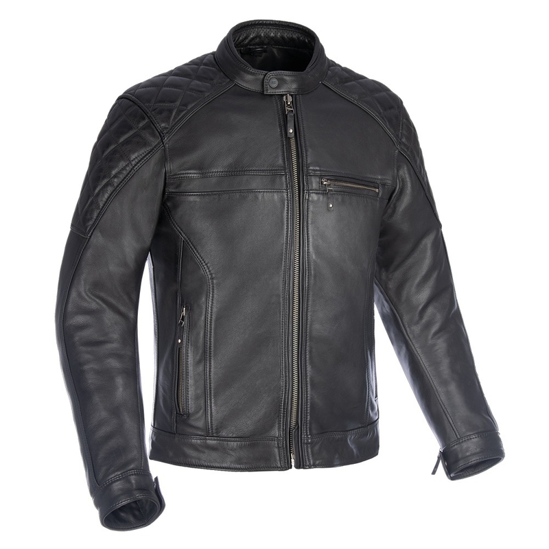 Kožená bunda na motorku Oxford Route 73 2.0 černá