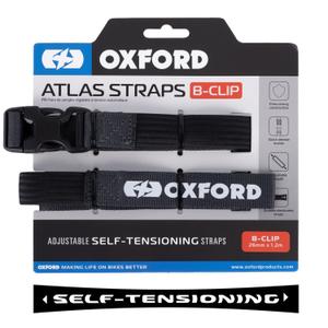 Oxford Atlas B-Clip pagasirihmad 2 tk hall 26 mm x 1,2 m