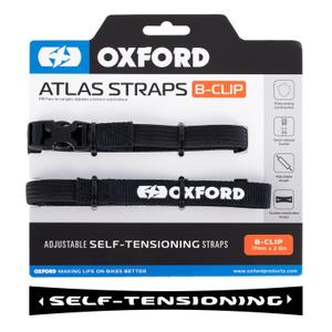 Oxford Atlas B-Clip pagasirihmad 2 tk must 17 mm x 2 m