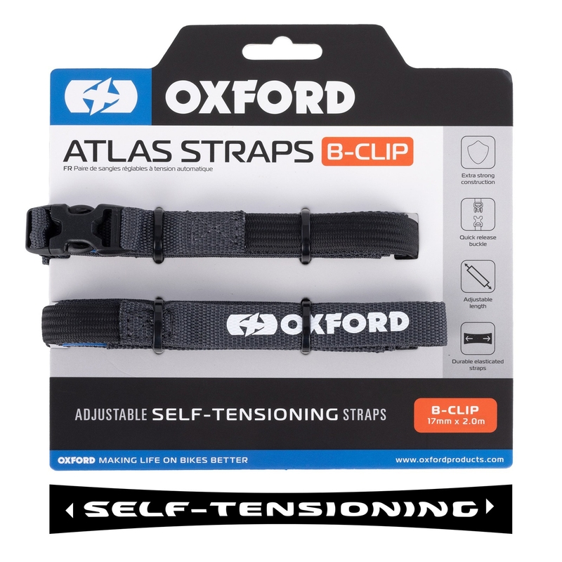 Oxford Atlas B-Clip pagasirihmad 2 tk hall 17 mm x 2 m