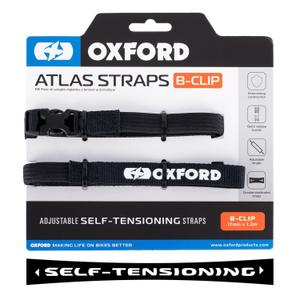 Oxford Atlas B-Clip pagasirihmad 2 tk must 17 mm x 1,2 m