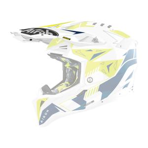 Kiivri visiir Airoh Aviator Spinile kollane-sinine läikiv kiiver