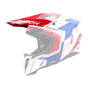 Kiivri visiir Airoh Twist 3 Dizzy sinine-punane läikiv kiiver