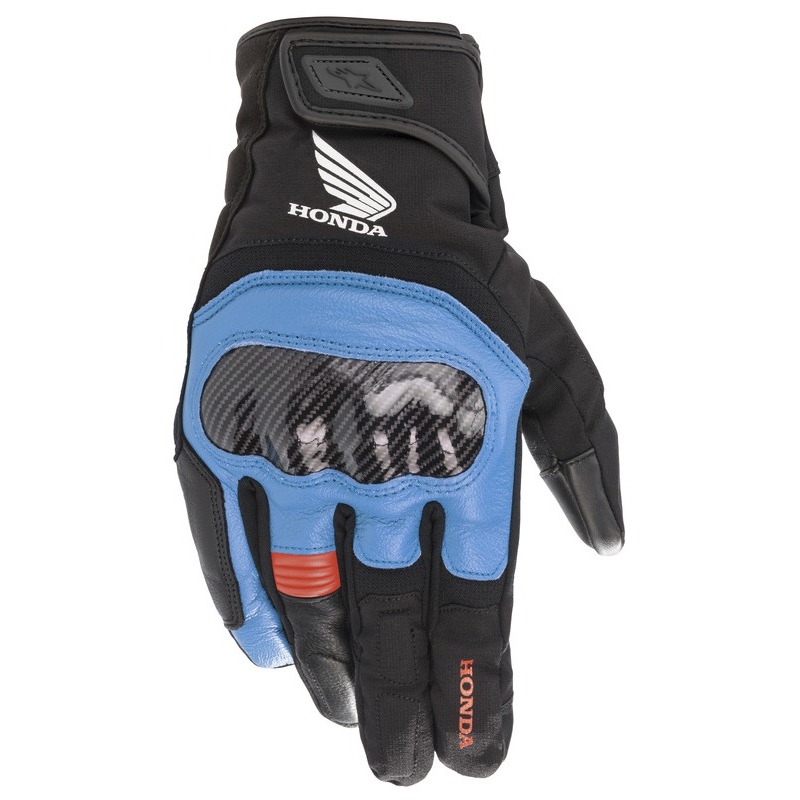 Alpinestars SMX Z Drystar Honda helehall-must-must-punased mootorratta kindad