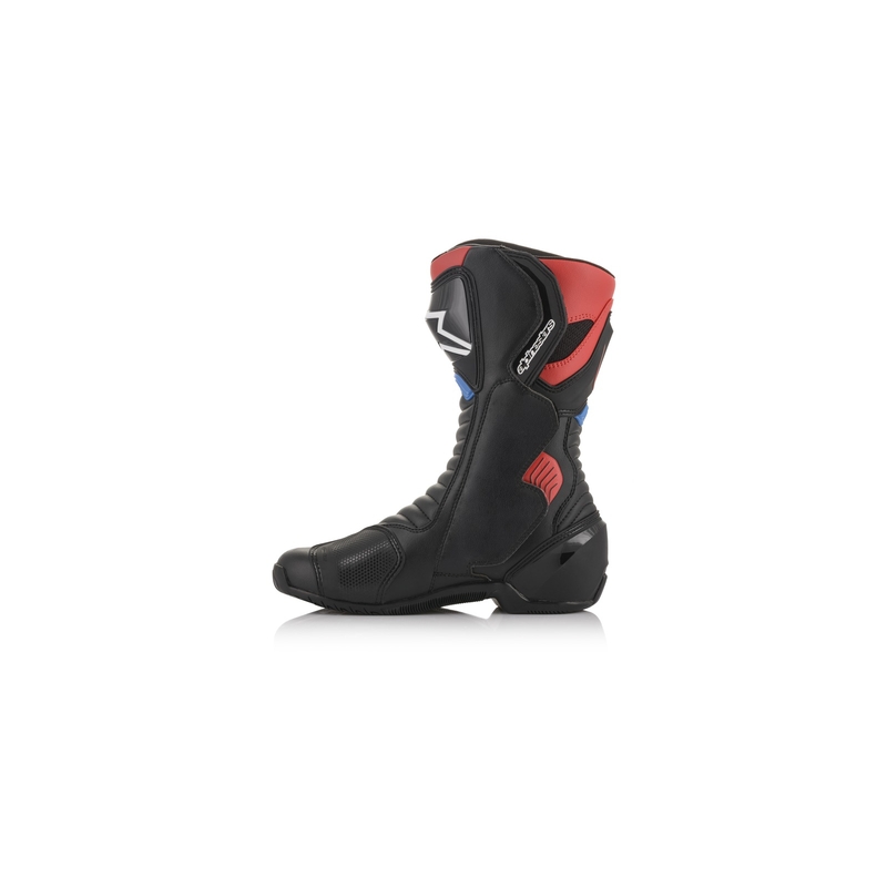 Alpinestars S-MX 6 Honda kollektsioon Must-punane-sinine-valge mootorratta saapad
