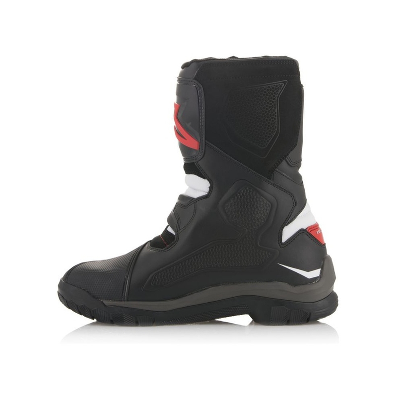 Alpinestars Belize Drystar Honda Collection mustad, valged ja punased mootorrattasaapad