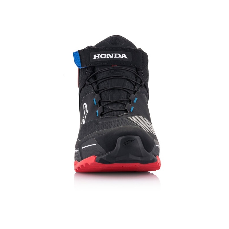 Alpinestars CR-X Drystar Honda Collection Must-Punane-Sinine mootorratta saapad