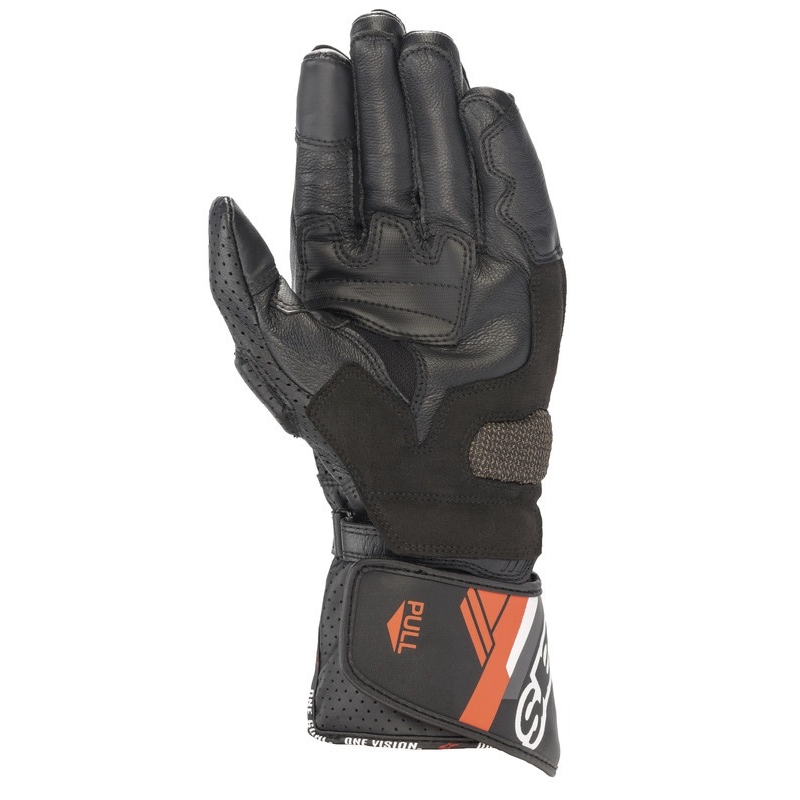 Mootorrattakindad Alpinestars SP-8 must-fluo punane
