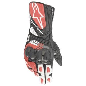 Alpinestars SP-8 mootorratta kindad must-valge-punased