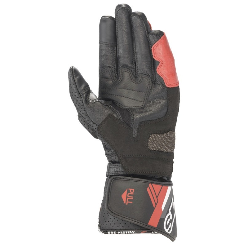 Alpinestars SP-8 mootorratta kindad must-valge-punased