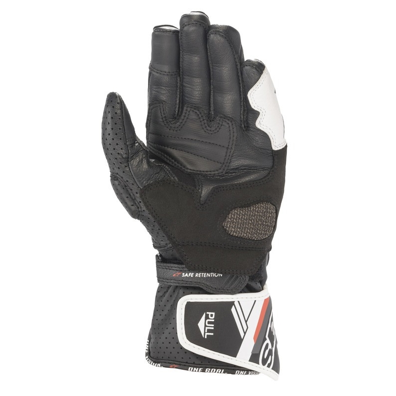 Alpinestars SP-8 naiste mootorratta kindad must-valged