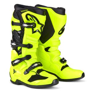 Alpinestars Tech 7 fluo kollane-mustad mootorrattasaapad