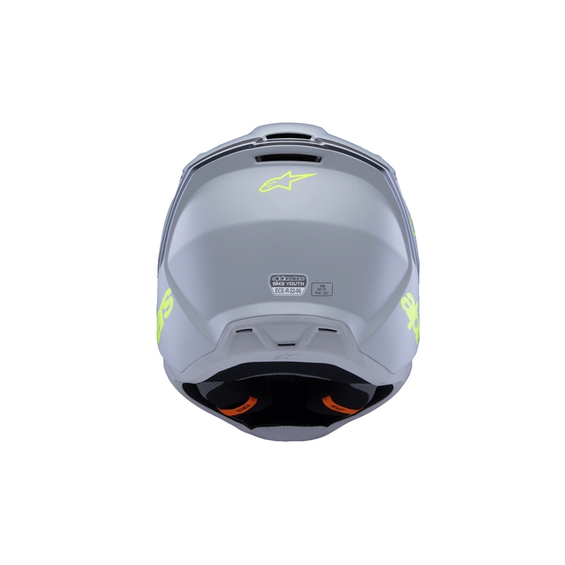 Laste motokrossikiiver Alpinestars S-M3 RADIUM matt hall-fluo kollane-must