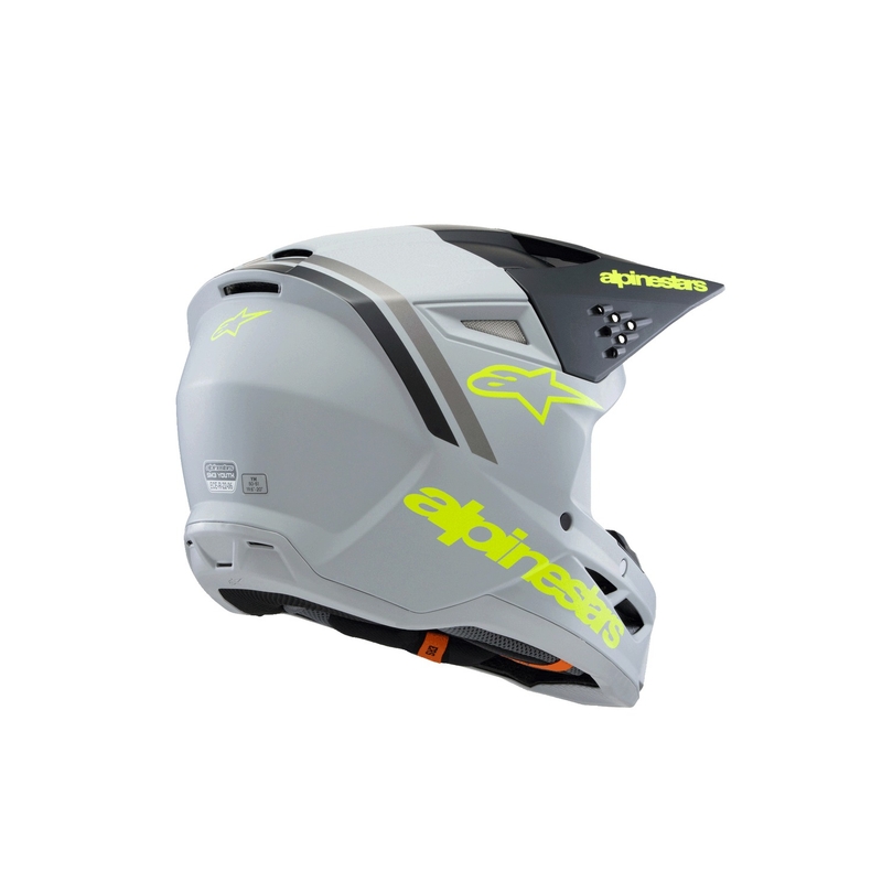 Laste motokrossikiiver Alpinestars S-M3 RADIUM matt hall-fluo kollane-must