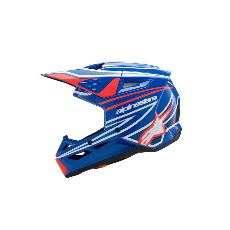 Alpinestars S-M3 WURX Sinine-punane-valge-must laste motokrossikiiver