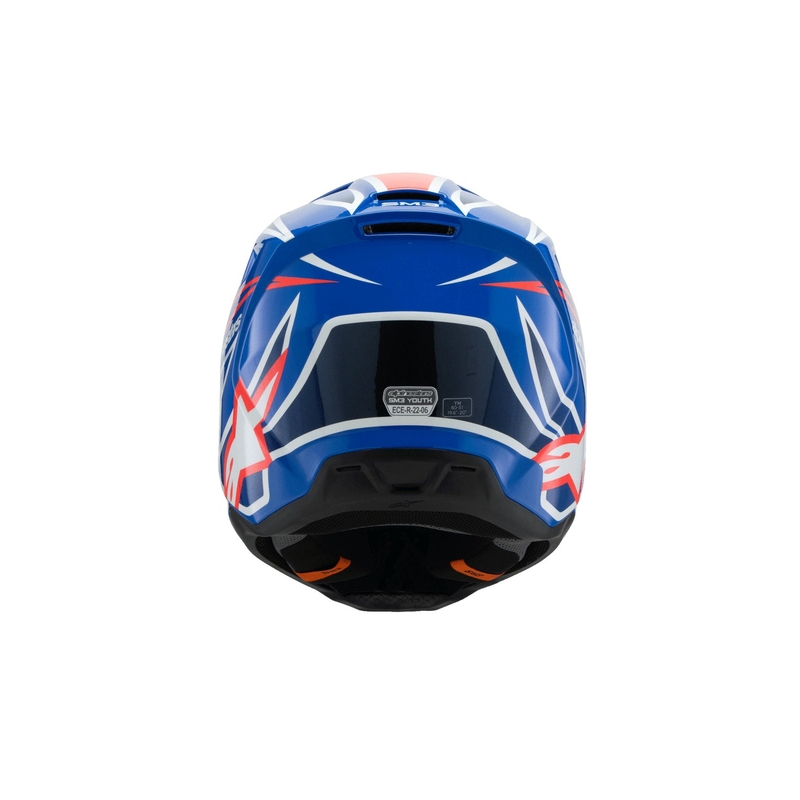 Alpinestars S-M3 WURX Sinine-punane-valge-must laste motokrossikiiver