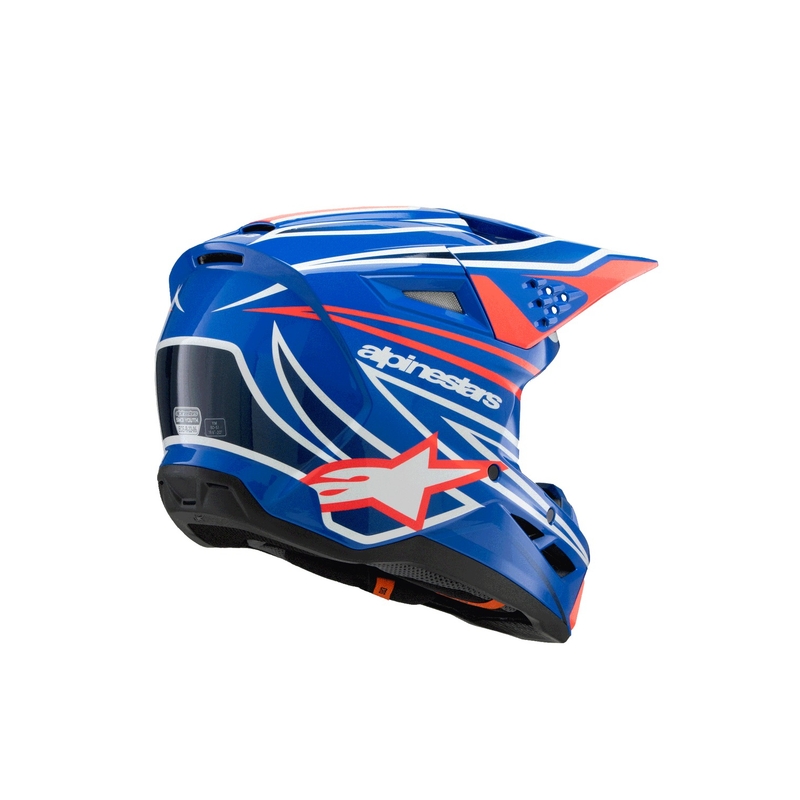 Alpinestars S-M3 WURX Sinine-punane-valge-must laste motokrossikiiver
