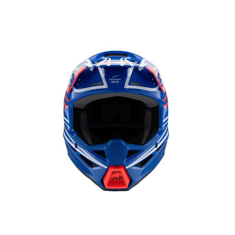Alpinestars S-M3 WURX Sinine-punane-valge-must laste motokrossikiiver