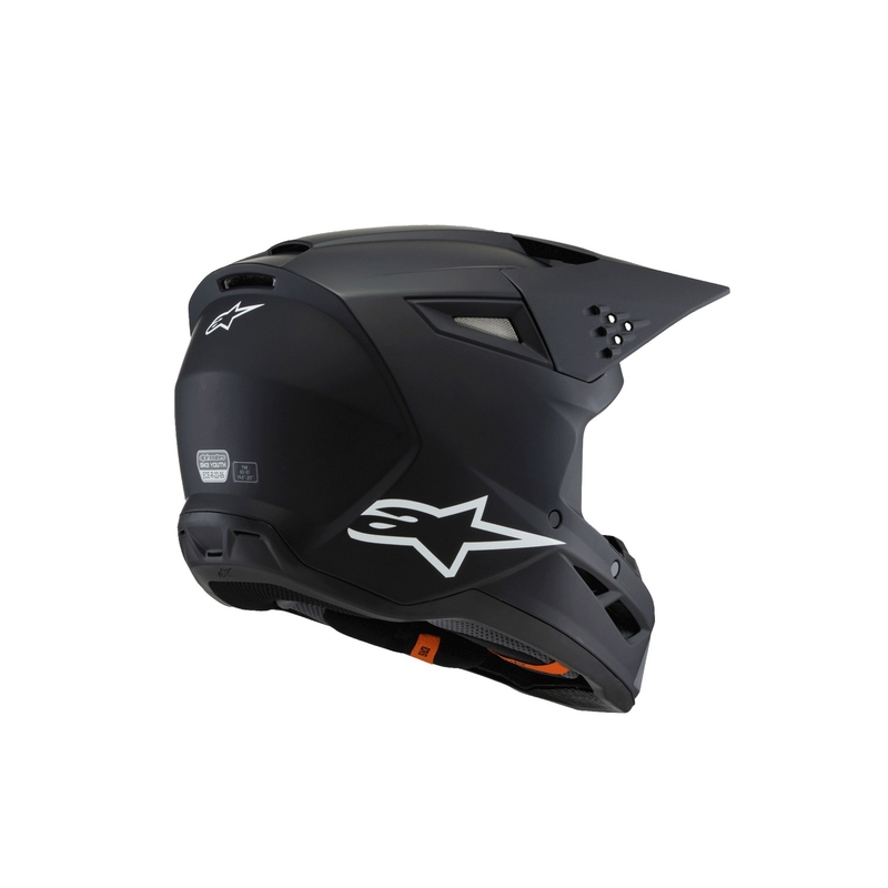 Alpinestars S-M3 Solid Black Matte Kids Motokross kiiver