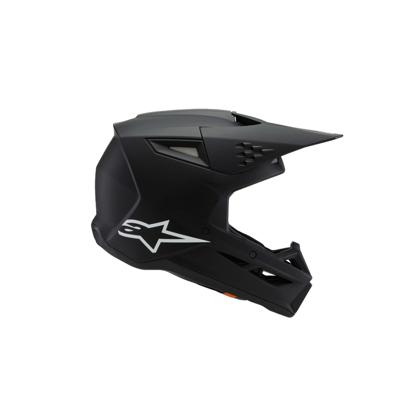 Alpinestars S-M3 Solid Black Matte Kids Motokross kiiver