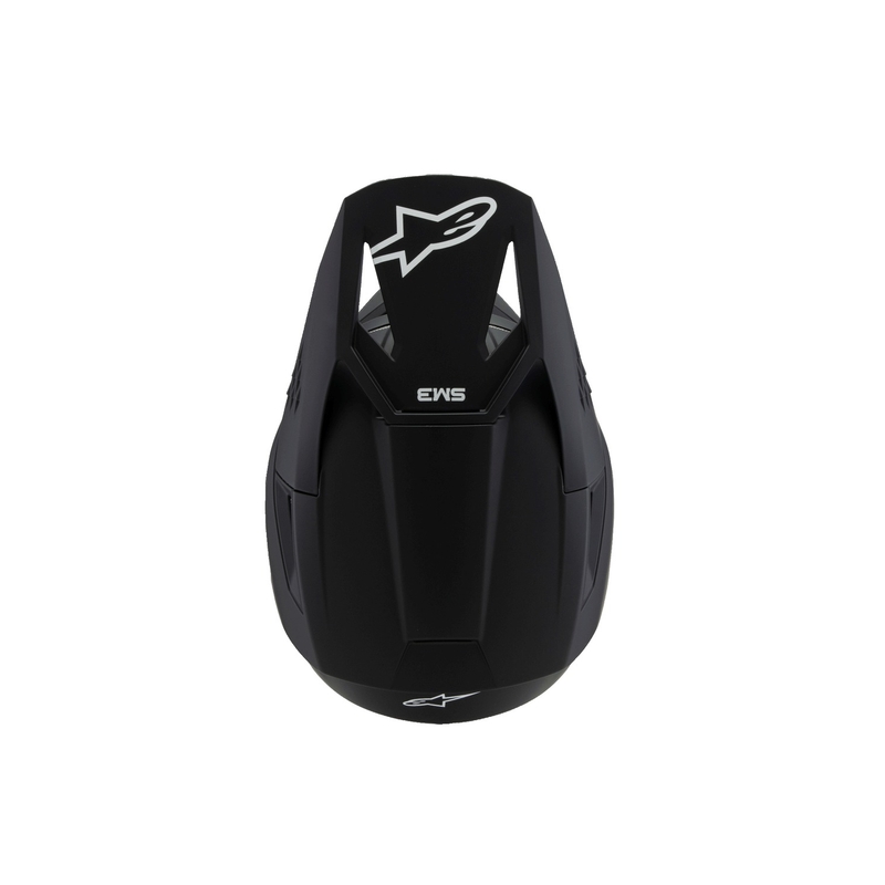 Alpinestars S-M3 Solid Black Matte Kids Motokross kiiver