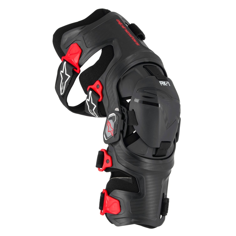 Alpinestars RK-7 Plasma must-punane 2025 põlveliigeseid