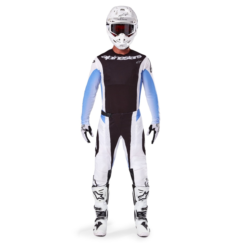 Motokrosový dres Alpinestars Techstar Melt černo-modrý