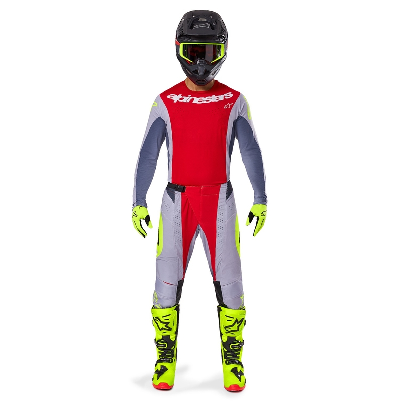 Alpinestars Techstar Melt motokrossitrikoo punane-hall
