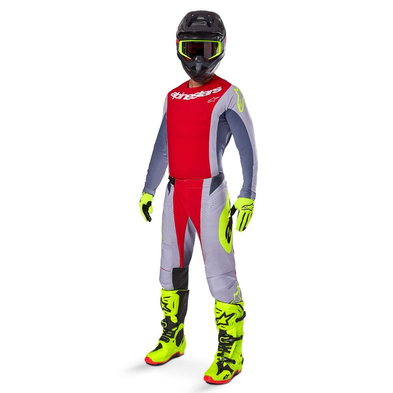 Alpinestars Techstar Melt motokrossitrikoo punane-hall