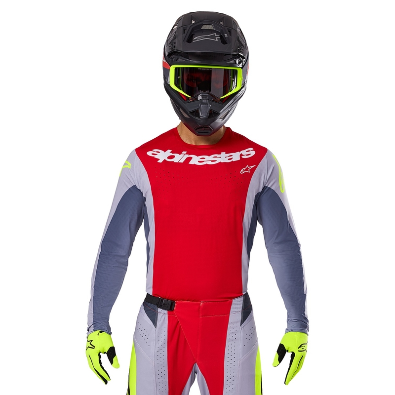 Alpinestars Techstar Melt motokrossitrikoo punane-hall