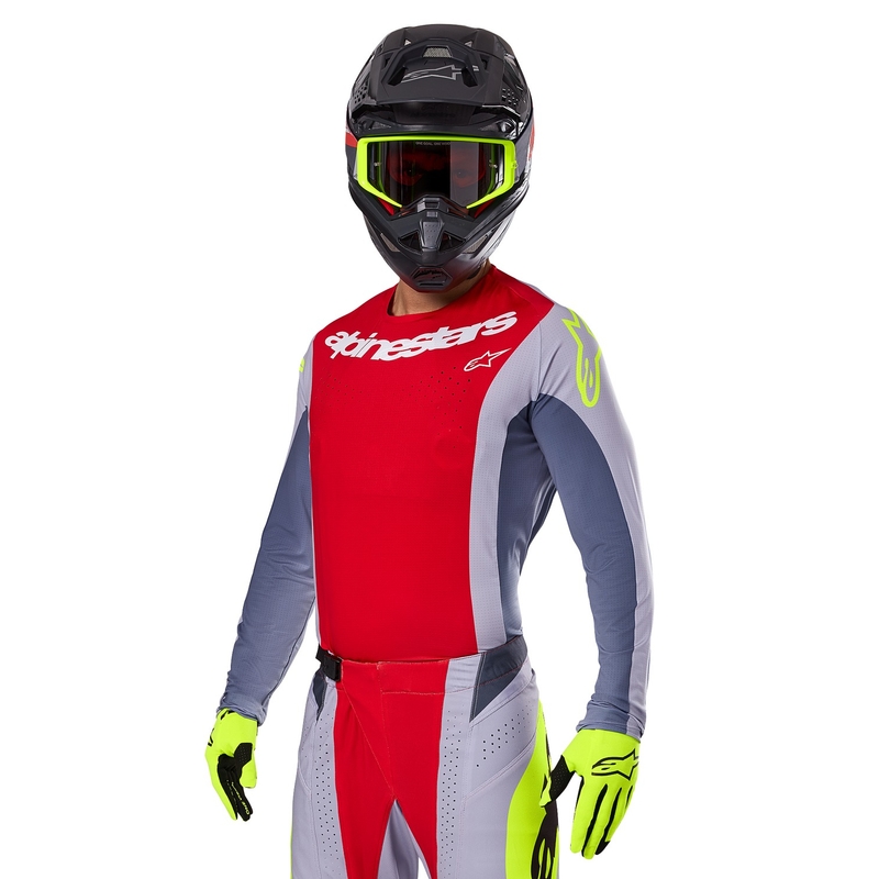 Alpinestars Techstar Melt motokrossitrikoo punane-hall