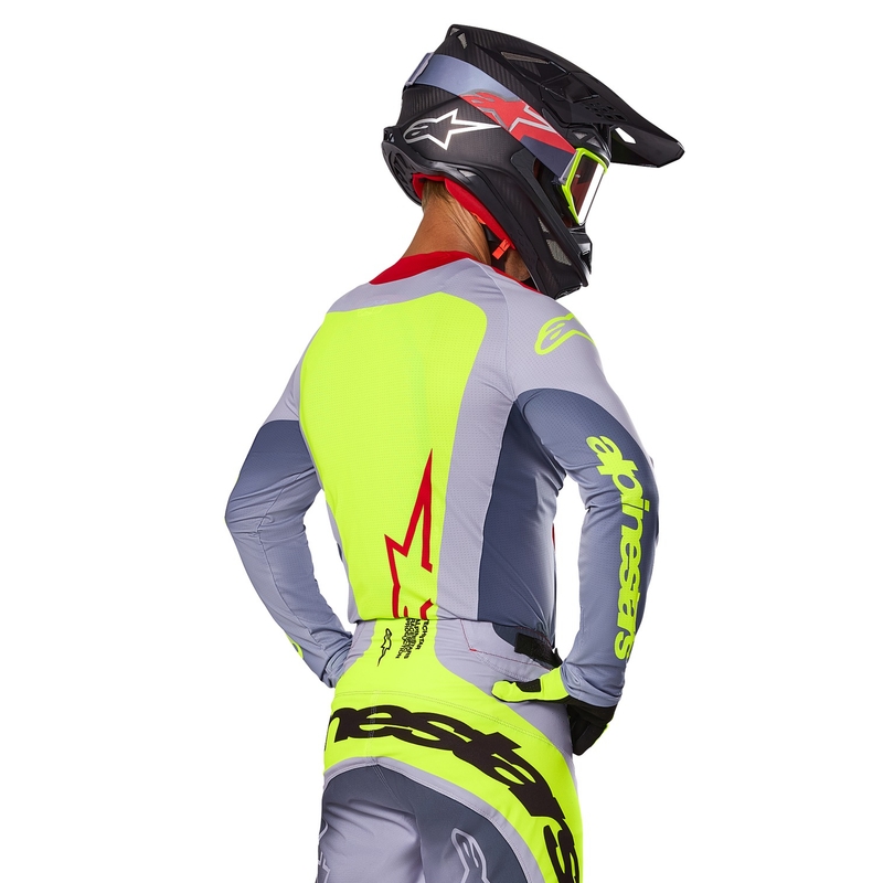 Alpinestars Techstar Melt motokrossitrikoo punane-hall