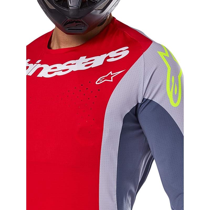 Alpinestars Techstar Melt motokrossitrikoo punane-hall