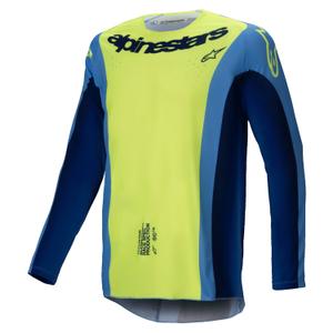 Alpinestars Techstar Melt fluo kollane-sinine motokrossitrikoo