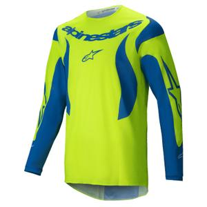 Alpinestars Fluid Haul motokrossitrikoo fluo kollane-sinine