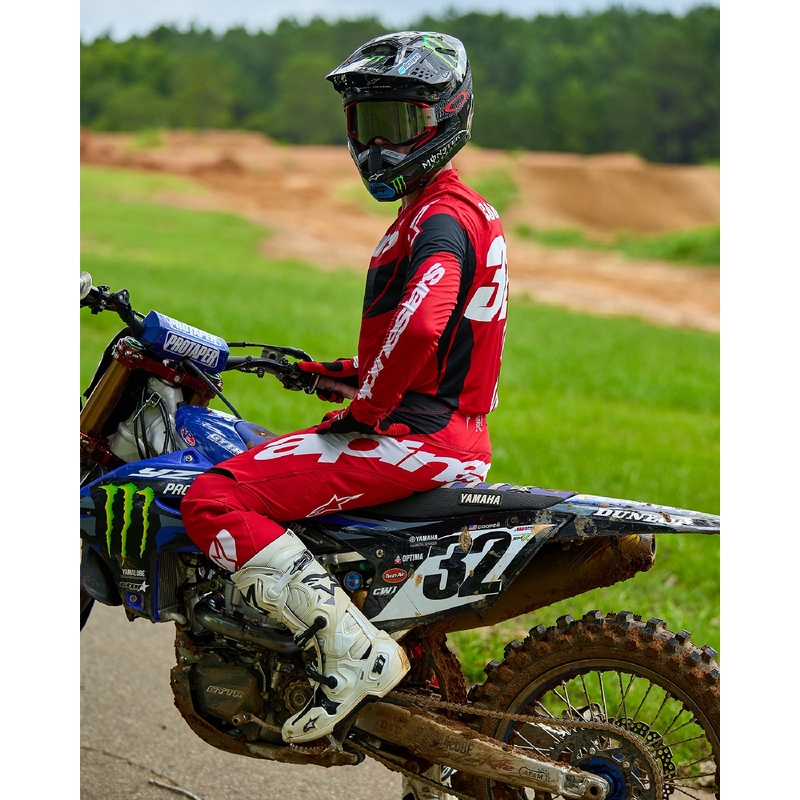 Motokrosový dres Alpinestars Techstar Dreem červeno-černý