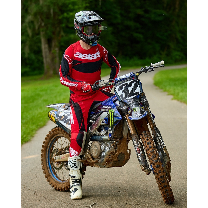 Motokrosový dres Alpinestars Techstar Dreem červeno-černý