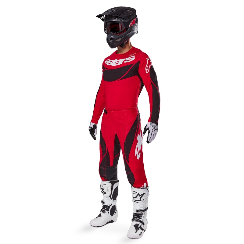 Motokrosový dres Alpinestars Techstar Dreem červeno-černý