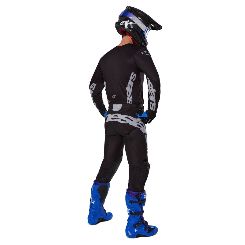 Alpinestars Racer Graphite motokrossitrikoo must ja hall