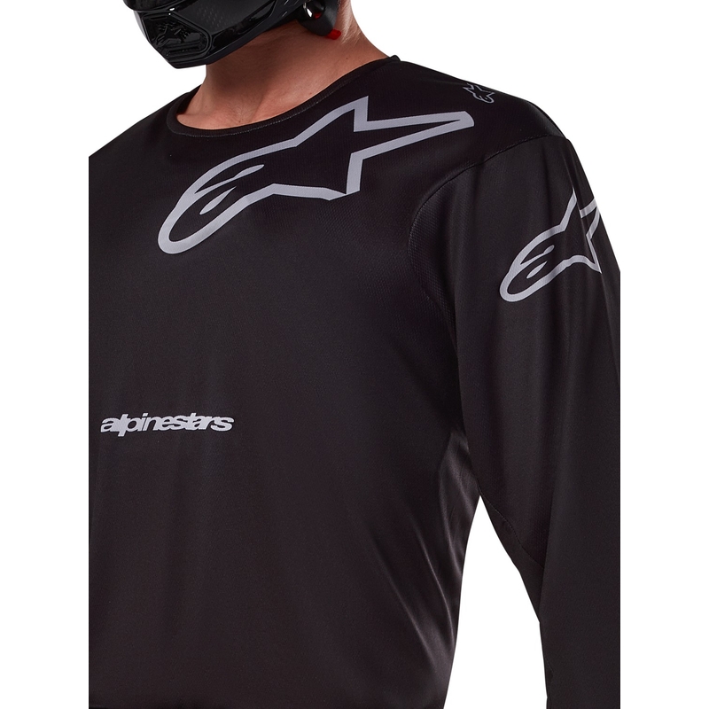 Alpinestars Racer Graphite motokrossitrikoo must ja hall