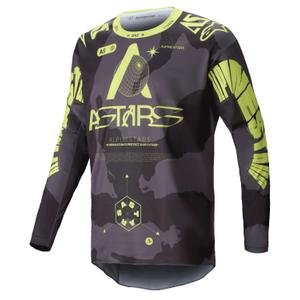 Alpinestars Racer Hollow tume camo-fluo kollane motokrossitrikoo
