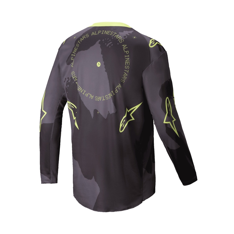 Alpinestars Racer Hollow tume camo-fluo kollane motokrossitrikoo