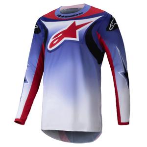 Alpinestars Fluid Wurx fluo lilla-punane motokrossitrikoo