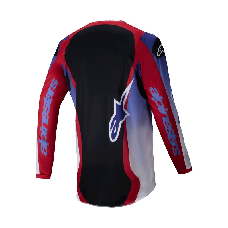 Alpinestars Fluid Wurx fluo lilla-punane motokrossitrikoo