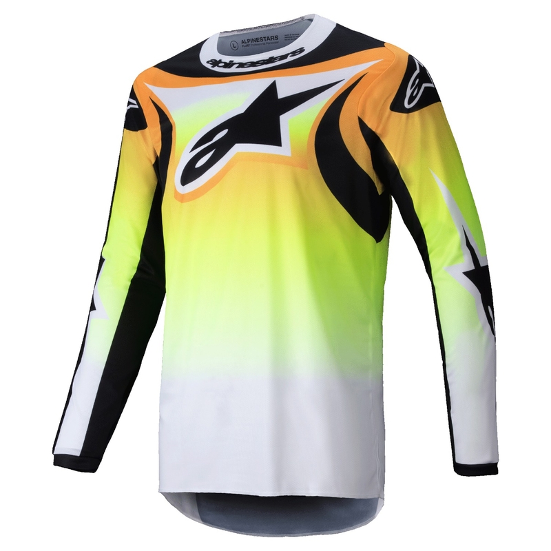 Alpinestars Fluid Wurx motokrossitrikoo kollane ja must