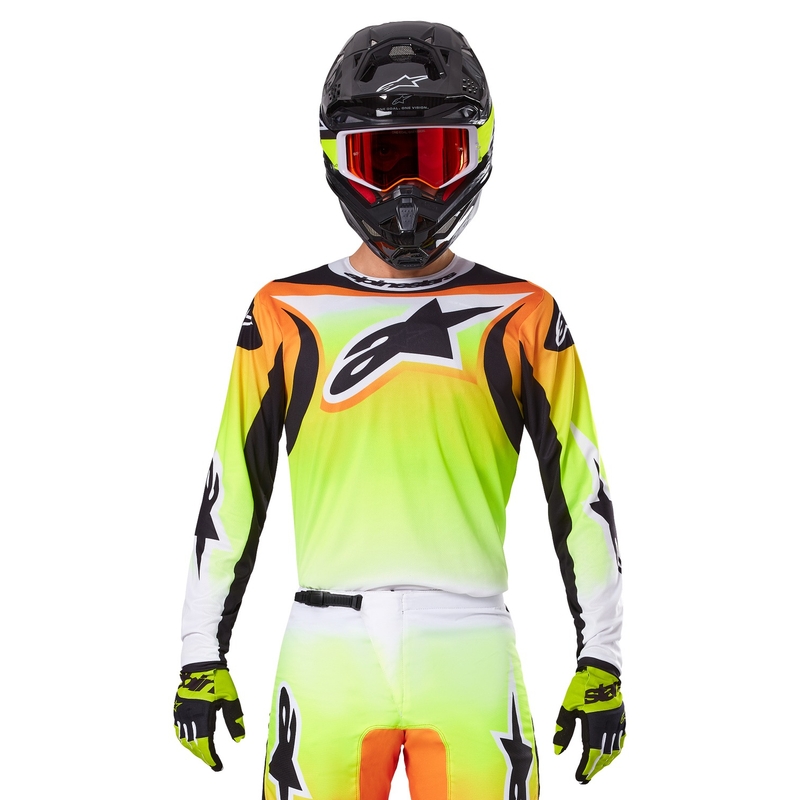 Alpinestars Fluid Wurx motokrossitrikoo kollane ja must