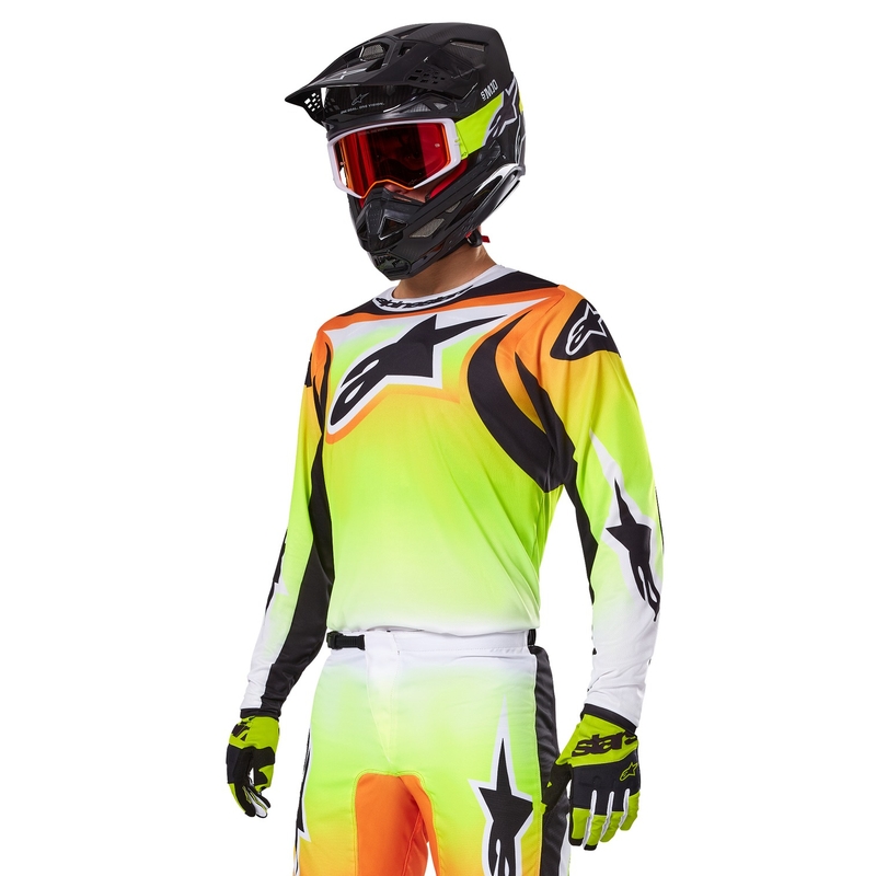 Alpinestars Fluid Wurx motokrossitrikoo kollane ja must