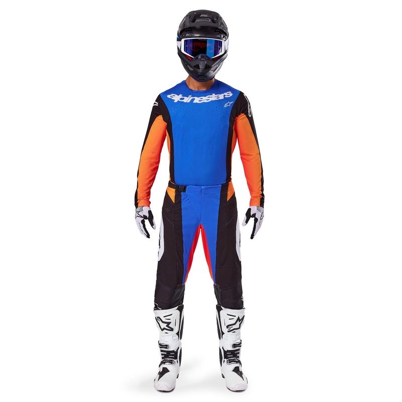 Alpinestars Techstar Melt motokrossipüksid oranž ja sinine